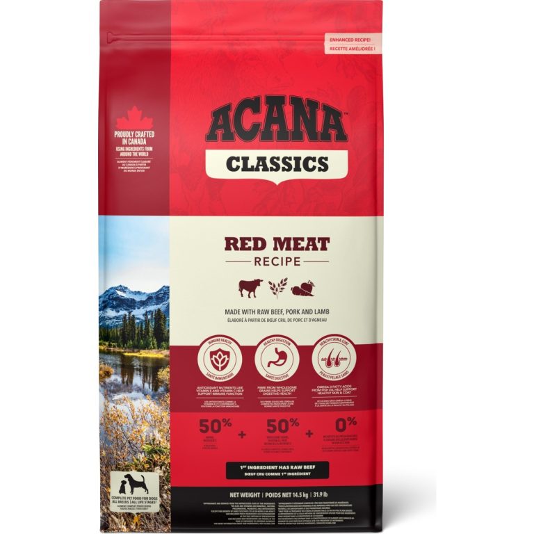 ACANA Classics – Red Meat Köpek Maması 14,5 kg – Tüm ırk ve yaşam evreleri için