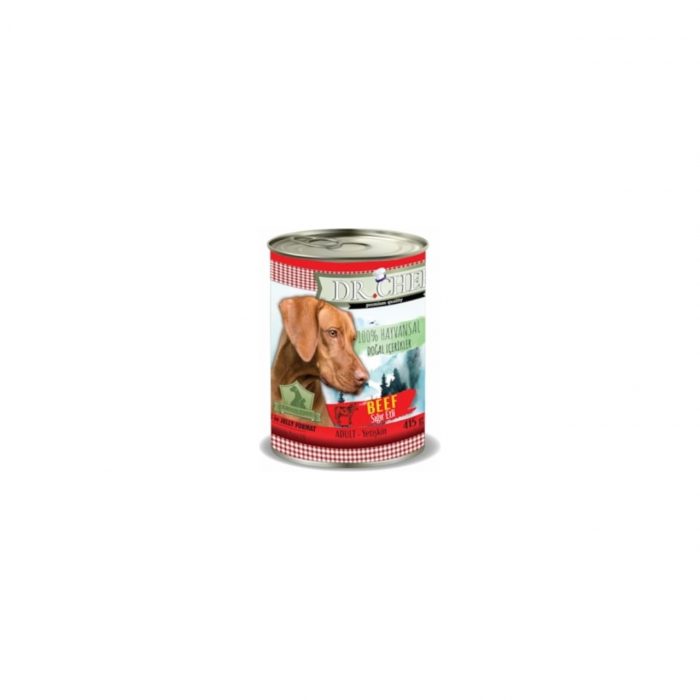 Dr. Chef Tahılsız Sığır Etli Konserve Yetişkin Köpek Maması 24 x 415 Gram