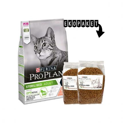 Proplan Sterilised Somonlu Kısırlaştırılmış Kedi Maması 2kg Ekopaket