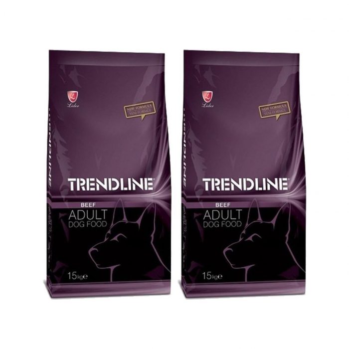 Trendline Dog Biftekli Köpek Maması 15 kg 2’li Set